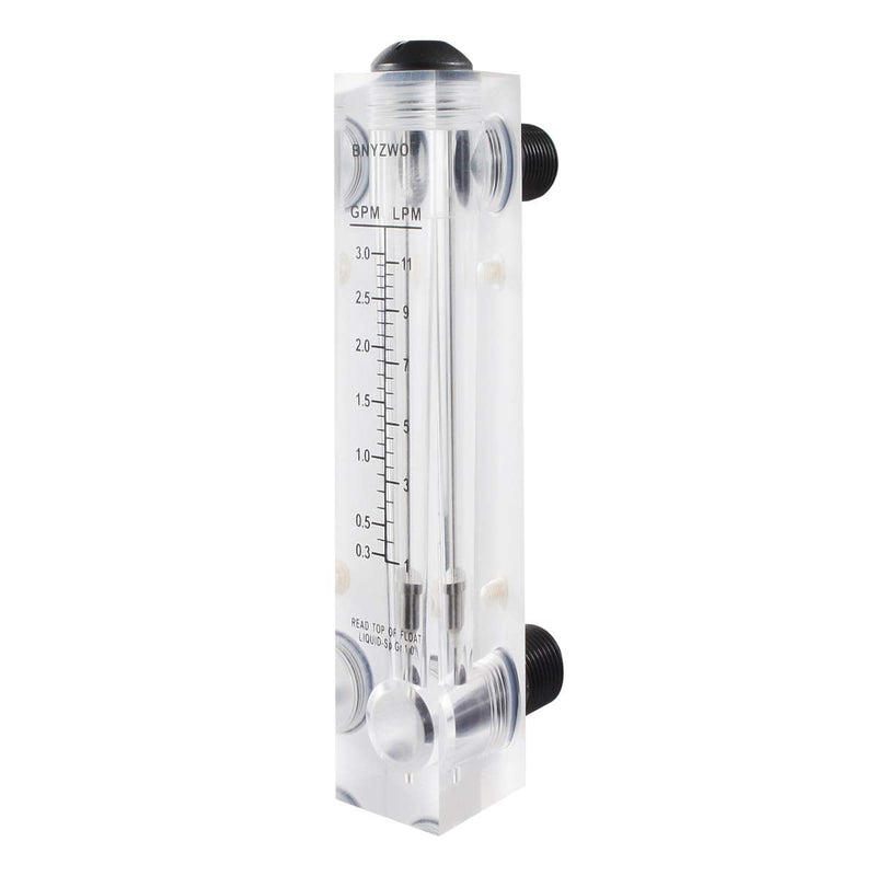 BNYZWOT LZT M-15 0.3-3GPM 1-11LPM Water Flow Meter Panel Mount Type Flowmeter