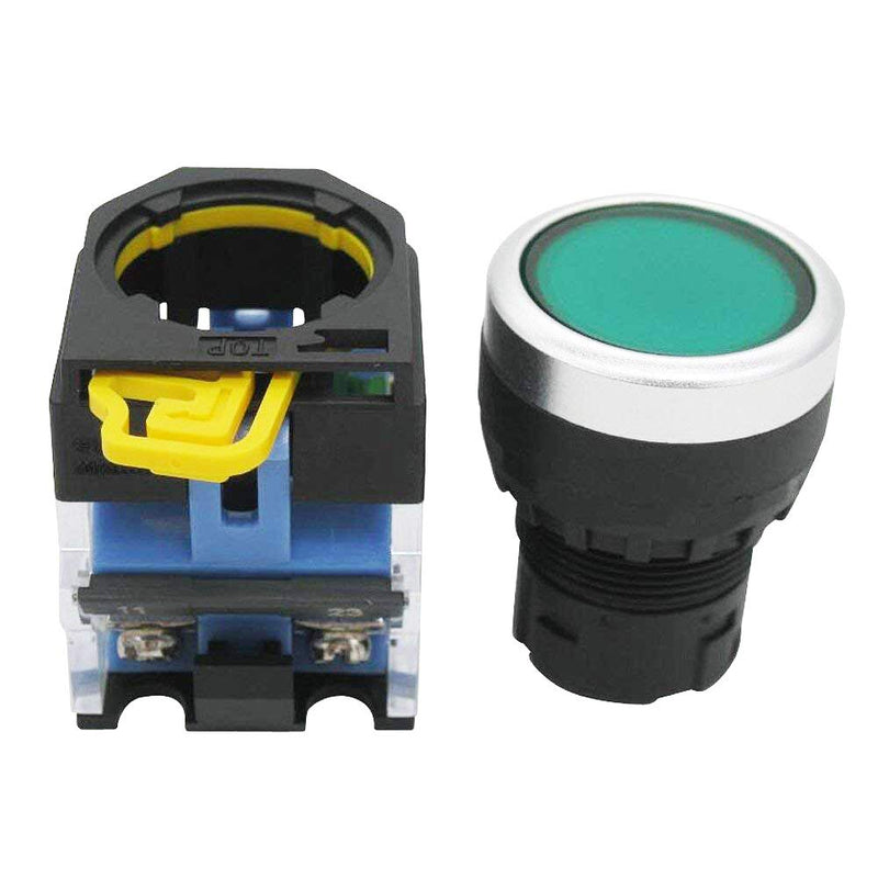 TWTADE/Red Green Momentary Switch, Red Mushroom Emergency Stop Latching Push Button Switch,3 Positions 2NO Latching Select Selector Switch Station Box (Quality Assurance for 3 Years) hz-11ZS-20X-GR