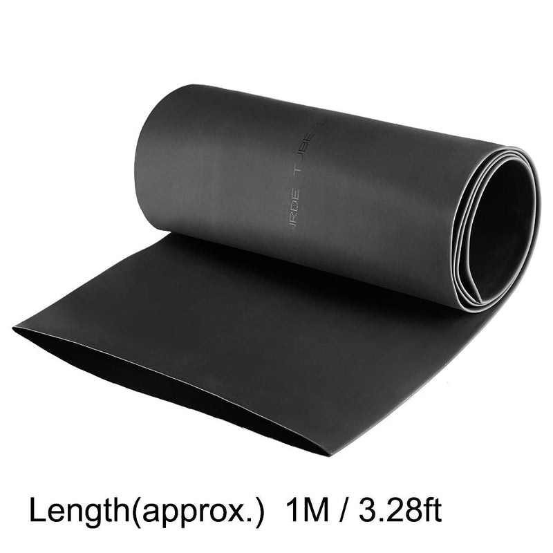 [AUSTRALIA] - uxcell Heat Shrink Tubing, 120mm Dia 191mm Flat Width 2:1 Ratio Shrinkable Tube Cable Sleeve 1m - Black 