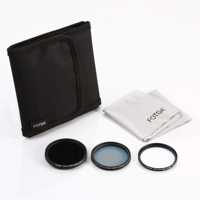 [AUSTRALIA] - Fotga 82mm Slim Optical Glass Camera Lens Filter Kits (Variable ND2-ND400 ND + MC UV + MC CPL Filter) + Filter Pouc,Fits for Canon Nikon Pentax Sony DSLR Mirrorless Camera Lens 