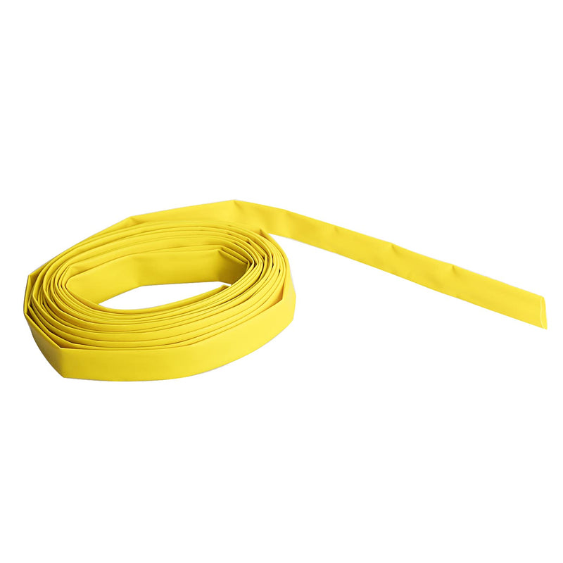 [AUSTRALIA] - Aoje-Link 12mm ID Yellow Heat Shrink Tubing Shrinkable Tube 5M(16.4Ft) 1pcs 12mm x 5M(Ф * L) 