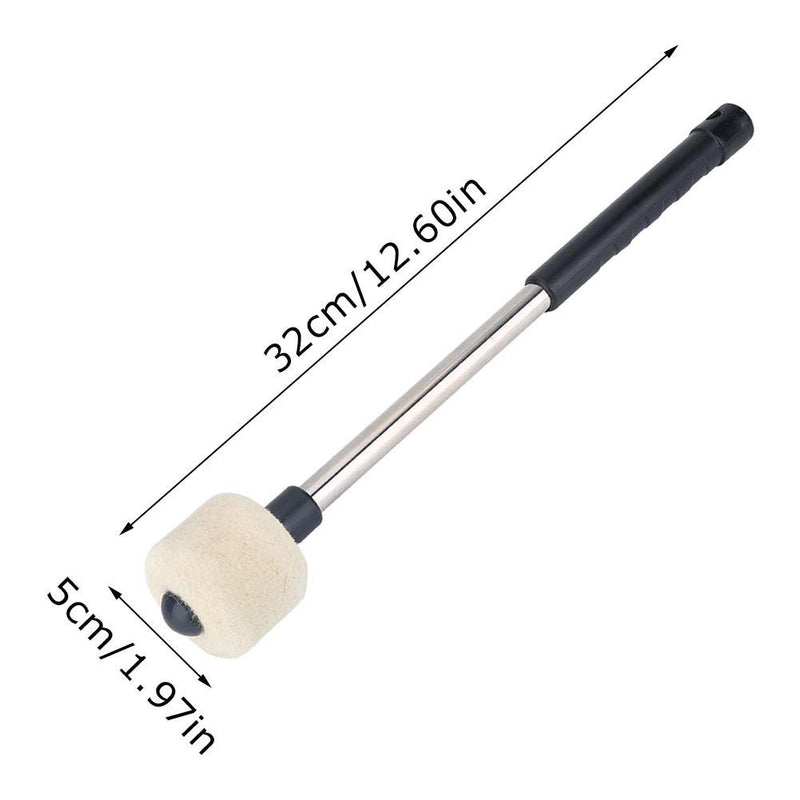 Instrument Accessory Drum Mallet, Percussion Marching with Wool Felt Head Percussion Mallet, Timpani Sticks for Drum Music Enthusiast Band for Bass Drum