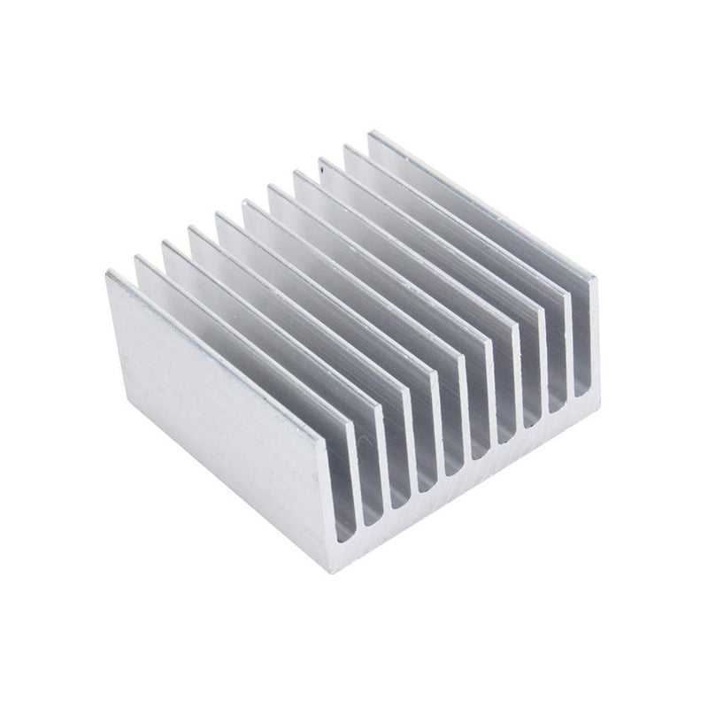 Easycargo 4pcs 40mm Heatsink 40mmx40mmx20mm, Aluminum Heatsink Kit, Cooling Heat Sink for 3D Printer Stepper Motor NEMA 17, TEC1-12706 Peltier Thermoelectric Cooler Module LED 40x40x20mm (Silvertone) Silvertone