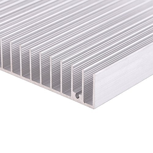 Aluminum Heat Sink Heatsink Module Cooler Fin for High Power Transistor Semiconductor Devices with 16 pcs fins 3.93"(L) x 3.93"(W) x 0.7"(H) /100mm(L) x 100mm(W) x 18mm(H)