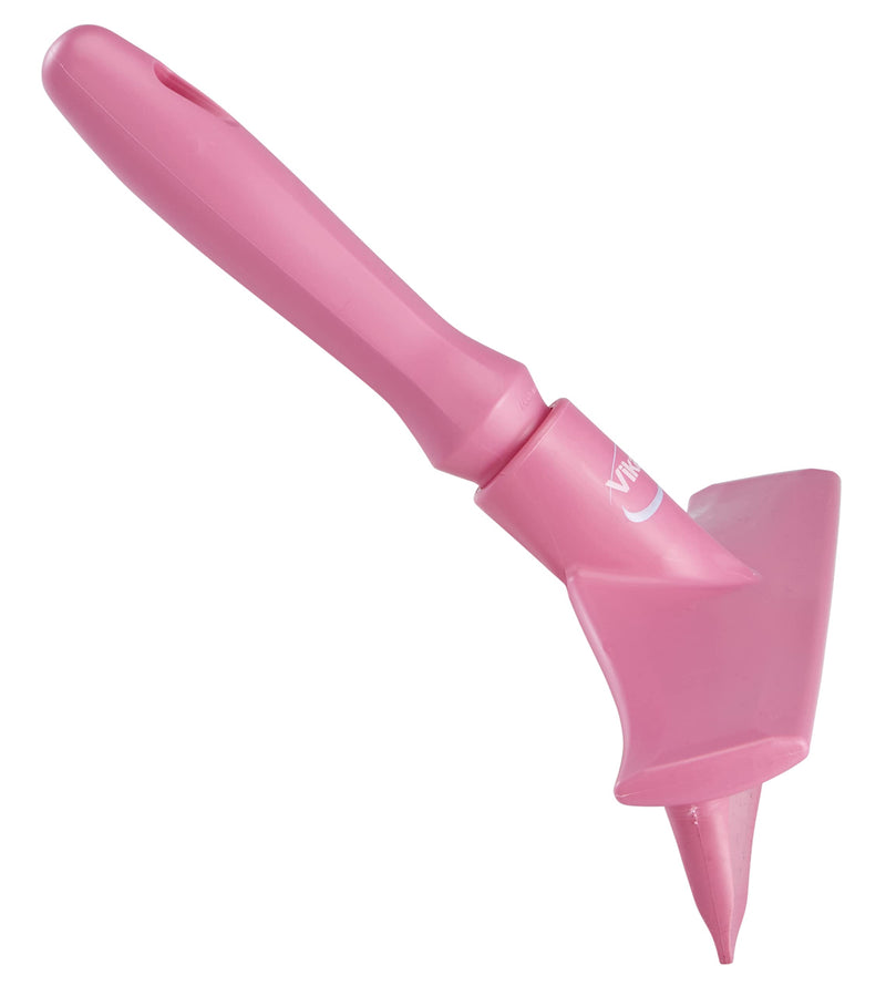 Vikan 71251 Rubber Polypropylene Frame Bench Single Blade Squeegee, 10", Pink 7125