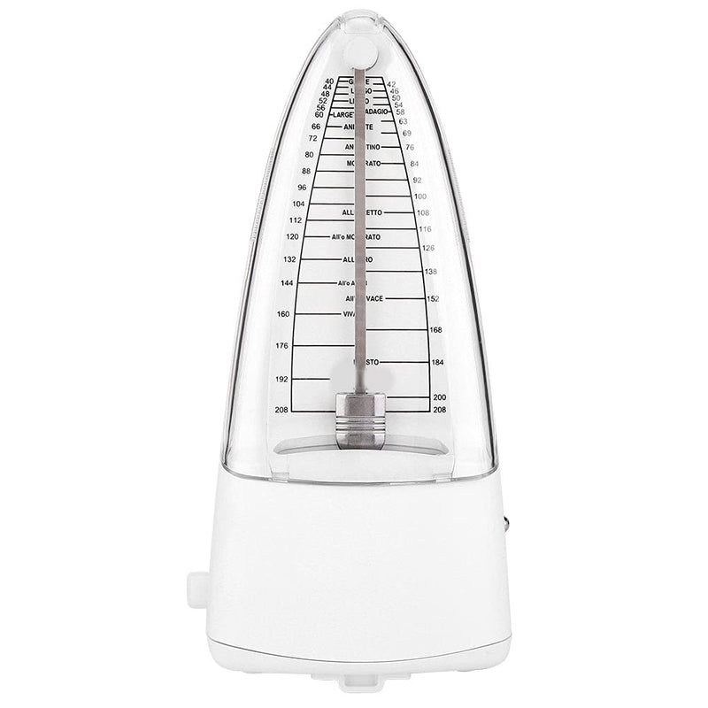 [AUSTRALIA] - Dilwe Metronome, Mechanical Metronome Guitar Piano Drum Instrument Bullet Type Metronome Musical Accessory White 
