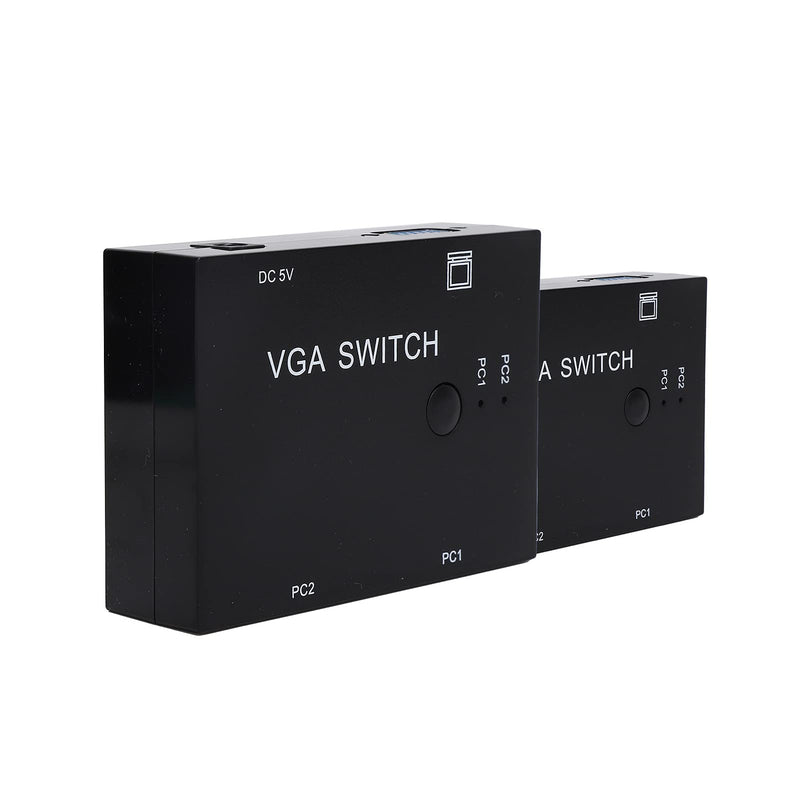 VGA Switcher - 2 Input +1 Output MultiComputer Host Converter 2 Hosts in 1 Display Screen Supports for VGA, XVGA, SVGA, UXGA, Etc