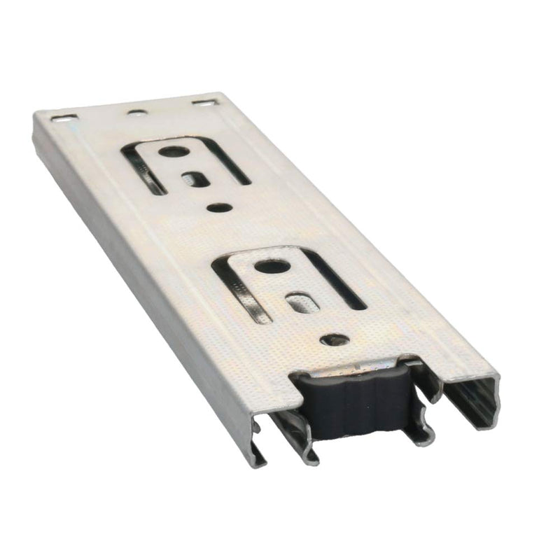 MroMax 6-Inch Drawer Slides, Full Extension Ball Bearing Slide Track Rail 45mm Wide 100lb Capacity Silver Tone 1 Piece