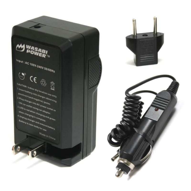 Wasabi Power Battery Charger for Panasonic VW-BC10, VW-BC10PP, VW-VBK180, VW-VBK360, VW-VBL090, VW-VBT190, VW-VBT380, VW-VBY100