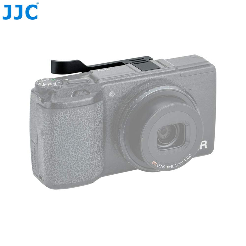 JJC Metal Thumbs Up Grip for Ricoh GR II GRII GR2 with Hot Shoe Cover Protector Made of Aluminum Alloy Not Interfere with Controls of Camera