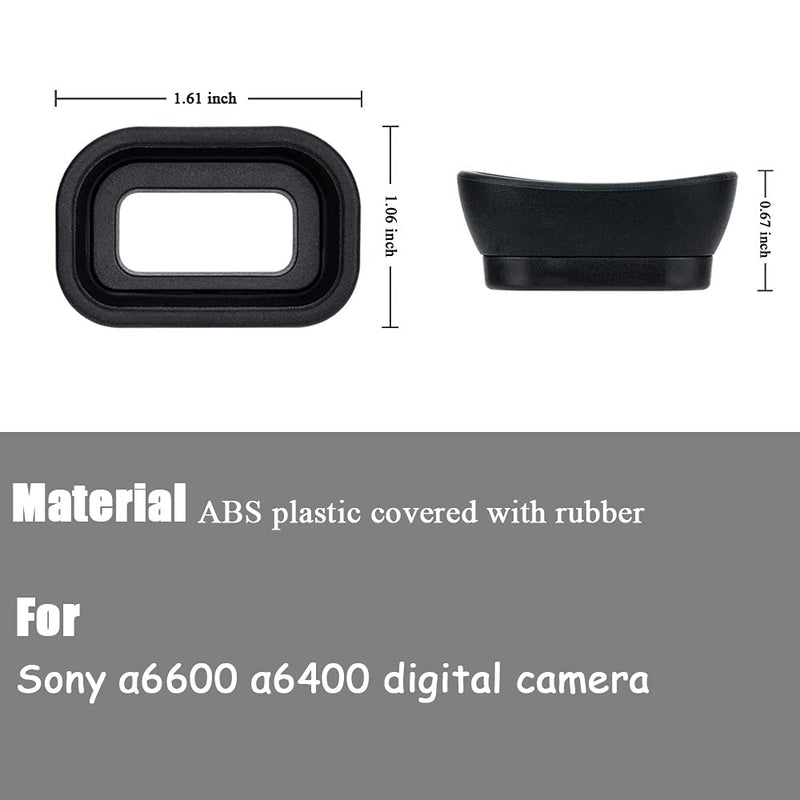 a6600 a6400 FDA-EP17 Viewfinder Eyepiece Eyecup Eye Cup for Sony A6600 A6400 a6400 a6600 Alpha 6400 Alpha 6600 Digital Camera[2Packs], Replace Eyepiece FDA-EP17 EP-17, Fire Rock Viewfinder Accessories