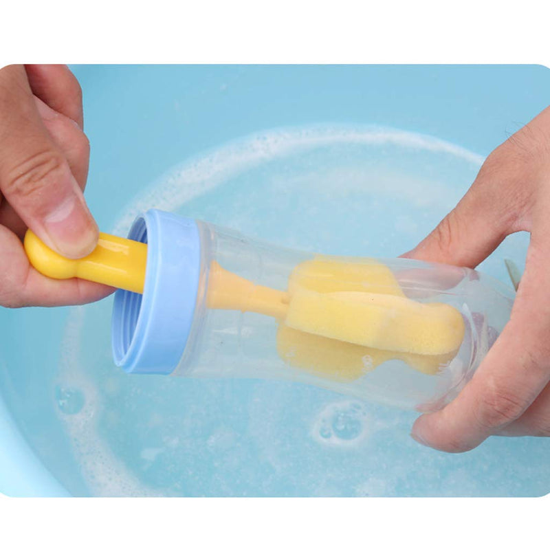 FAFAHOUSE 14 Pack Bottle Nipple Cleaner Sponge Brush for Standard Nipples Scrubber