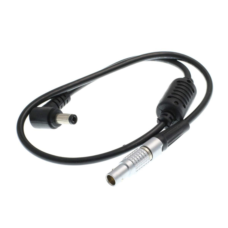 Eonvic 2-Pin Male Teradek Bolt Power Cable Right Angle DC Jack 2.5mm Straight 2pin to Right Angle DC