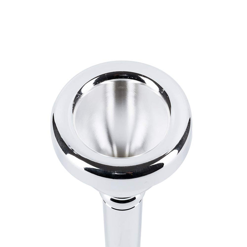 EastRock Trombone Mouthpiece,Silver Plated Trombone Mouthpiece 6.5AL,Gift for Trombone Players JDTM-6.5AL