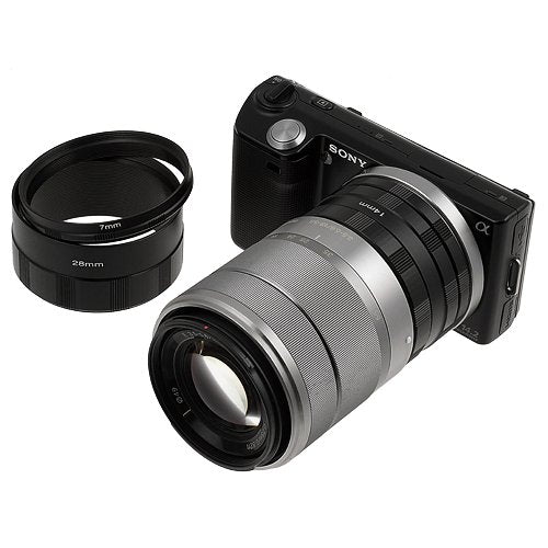 Fotodiox Macro Extension Tube Set Compatible with Sony E-Mount Cameras for Extreme Macro Photography