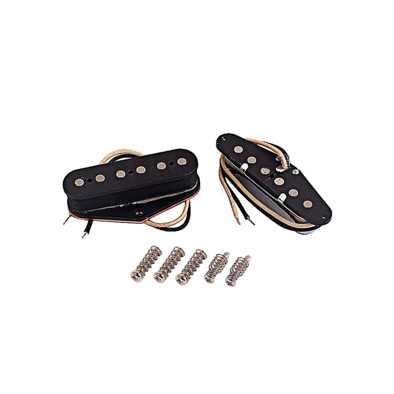 Alnicov Noiseless Vintage Guitar Pickups Set Neck and Bridge Pickup For Tele Telecaster Style Electric Guitar Parts Replacement With F mark