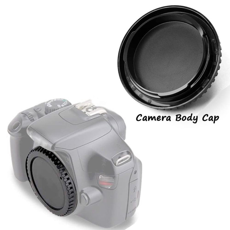 [AUSTRALIA] - Rear Lens Cap and Front Body Cap for Canon EOS 850D 250D 90D, Rebel SL3 T8 T8i T7, 200d ii, and More Canon DSLR and Hot Shoe Cover with Bubble Spirit Level Fire Rock (2 Sets) for Canon EF/EF-S lens 