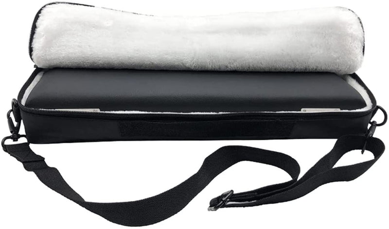 Jiayouy 16 Hole Flute Case Cover Bag Carry Bag with Adjustable Shoulder Strap & Plush Lining Black 16"x 2.5"x 3.7"