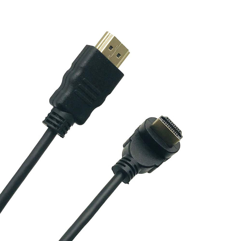 [AUSTRALIA] - Seadream 4k HDMI to HDMI Cable,Coiled Down Angled HDMI Male to HDMI Male Converter Adapter Cable, Support 3D, 4K,1080P Resolution Stretched Length 19'' -75'' (Black Down Angle) Black Down Angled 