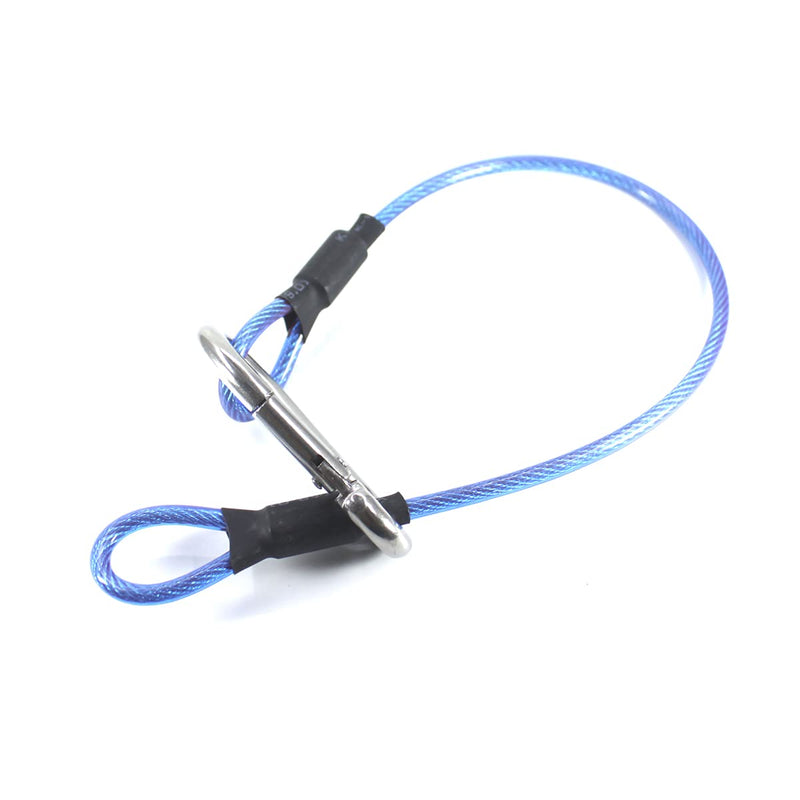 Waist Tape Holder Lanyard for Gaffers Tape Steel Carabiner Clip Hanging Rope for Photography Film Stage Television Production Carrying Tool (Blue) Blue