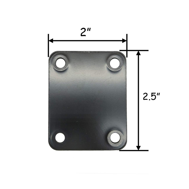 TIHOOD 3PCS Electric Guitar Neck Plate with Crews, Guitar Neck Plate for Replacement Electric Guitar Part