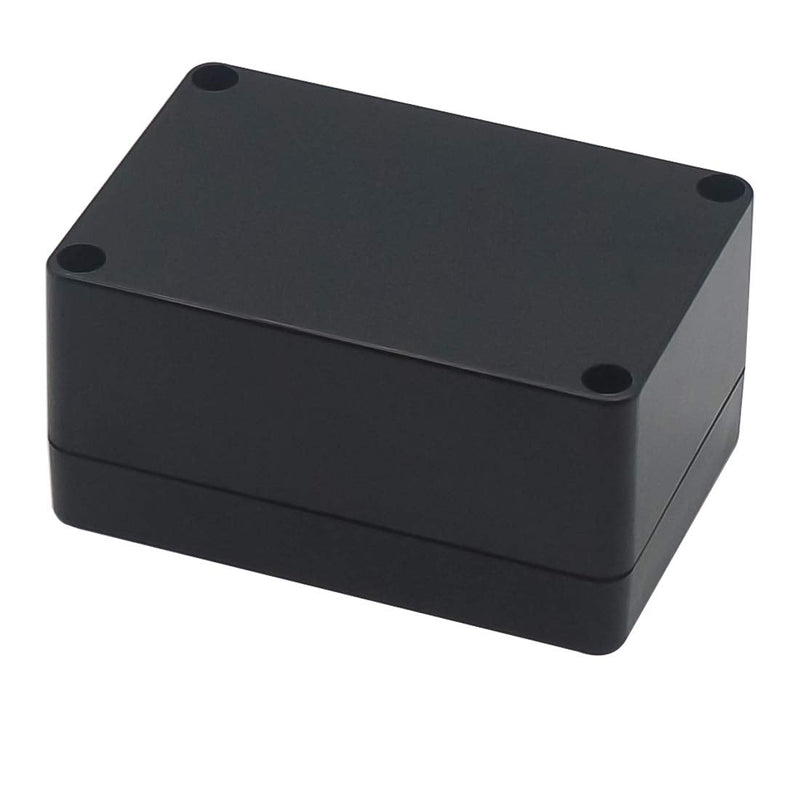 Zulkit Project Box ABS Plastic IP65 Waterproof Dustproof Electrical Junction Box Enclosure Black 3.94 x 2.68 x 1.97 inch (100X68X50mm) (Pack of 2) 3.94" x 2.68" x 1.97"(Pack of 2)