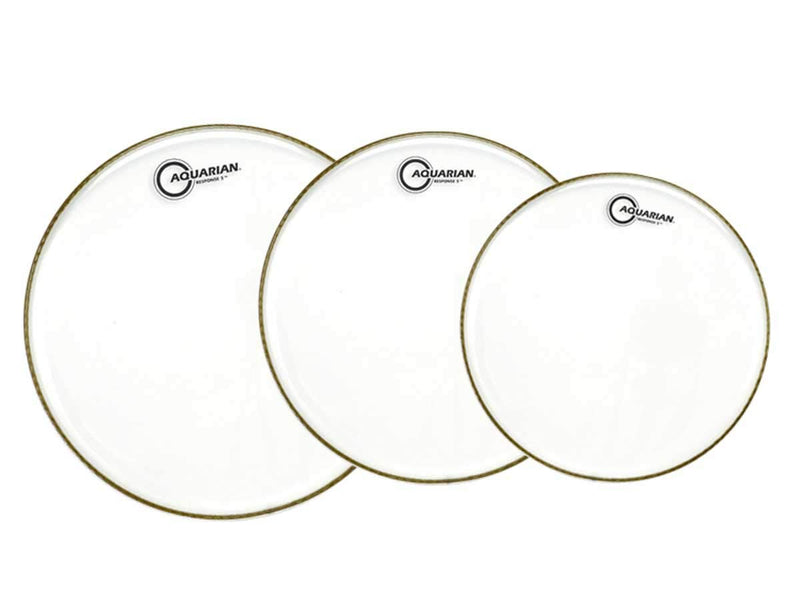 Aquarian Drumheads RSP2-A Response 2 Tom Pack 10, 12, 14-inch