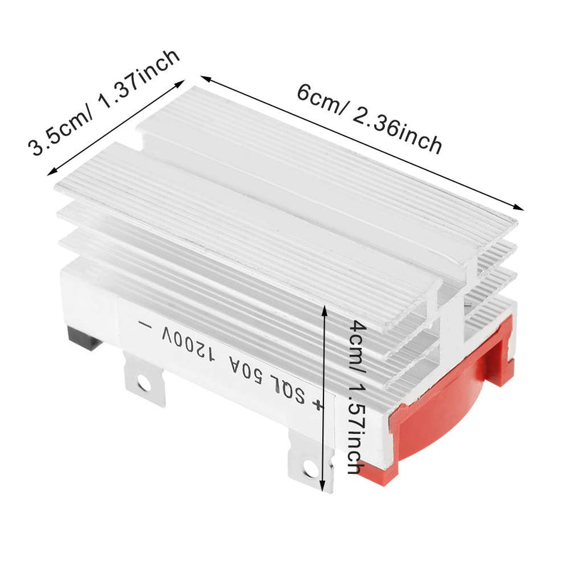 [AUSTRALIA] - 3 phase bridge rectifier, Electronic Bridge Rectifier, 1000V Single Phase Direct Current Silicon Diodes 2Pcs 50A Maximum Output Reverse Voltage 