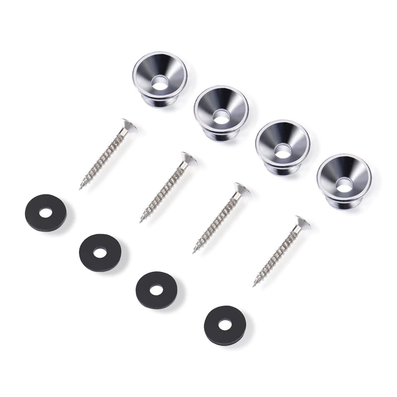 Cheerock Guitar Screws Kit for Electric Guitar Bridge, Pickup, Pickguard, Tuner, Switch, Neck Plate, 254 Pieces Guitar DIY Kit with A Elbow tweezers (9 Types, Sliver) silver