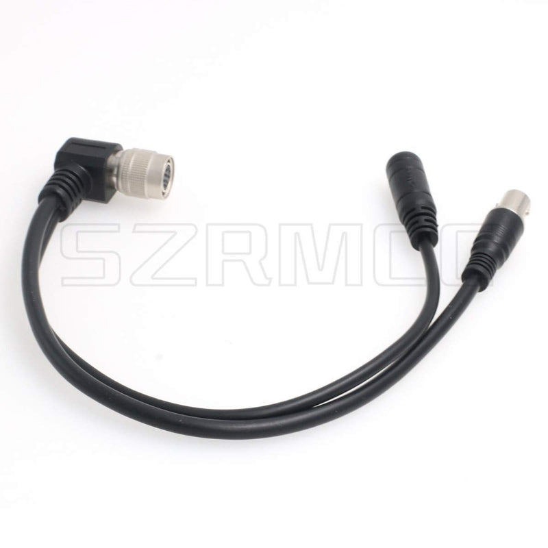 SZRMCC Female BNC and Input DC 5.5mm x 2.1mm to Hirose 12 pin Female Y Split Video Power Cable for Sony Industrial Camera