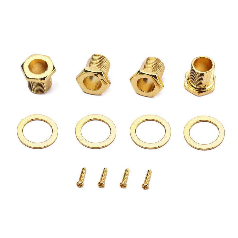 Alnicov Guitar Bass Tuning Pegs Machine Heads Bass Replacement Parts Gold 2R2L