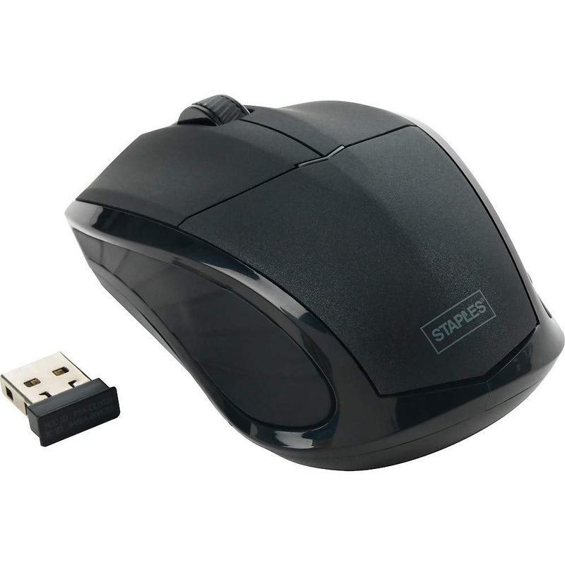 STAPLES 959064 23420 Wireless Optical Mouse Black