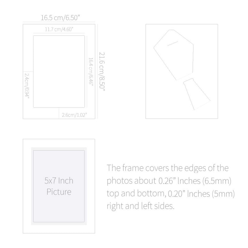 Monolike Standing Paper Photo Frame 5x7 Kraft 10p 5x7Inch Size