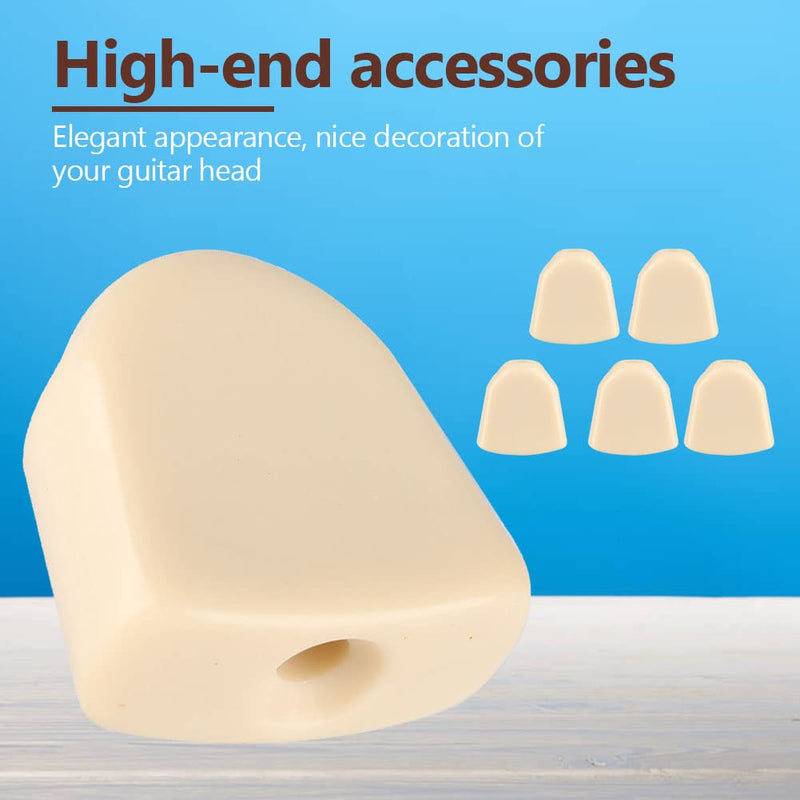 [AUSTRALIA] - Tuning Peg Button, 6 PCS/Set Tuning Pegs Machine Heads Acrylic Buttons for Acoustic Electric Guitar(Beige) Beige 