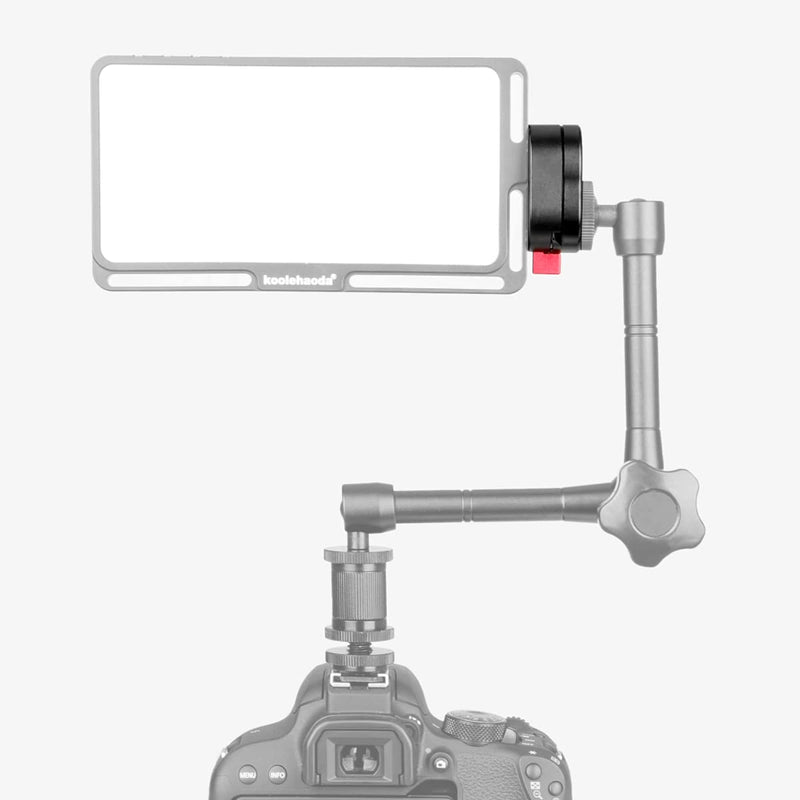 Koolehaoda Mini Quick Release Plate System with 1/4" Screw for Camera Tripod, Gimbal, Monopods,Video Monitors, Magic Arm, Flash Bracket, Stabilizer 1/4 Mini QR