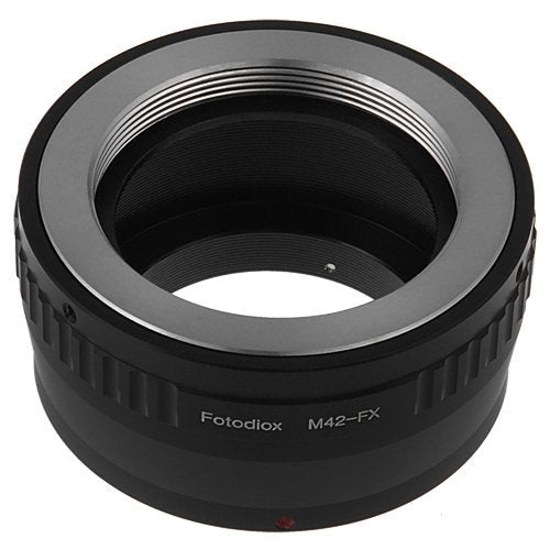 Fotodiox Lens Mount Adapter Compatible with M42 Screw Mount SLR Lens on Fuji X-Mount Cameras M42 V1 + V2 Standard