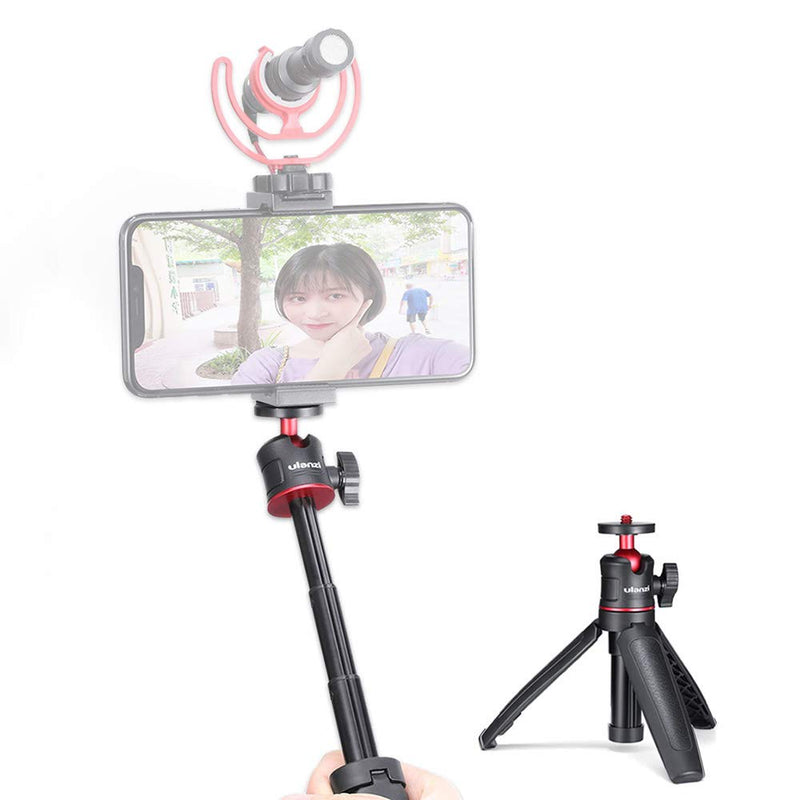 Andoer MT-08 Mini Desktop Tripod Handheld Photography Bracket Stand with Flexible Ballhead 1/4 Inch Screw Mount for Selfie Travel Vlogging