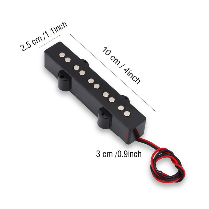 2PCS 5 String Open Bridge Pickup Set Music Instrument Accessory for Jazz Bass JB Electric Bass Guitar Accessory