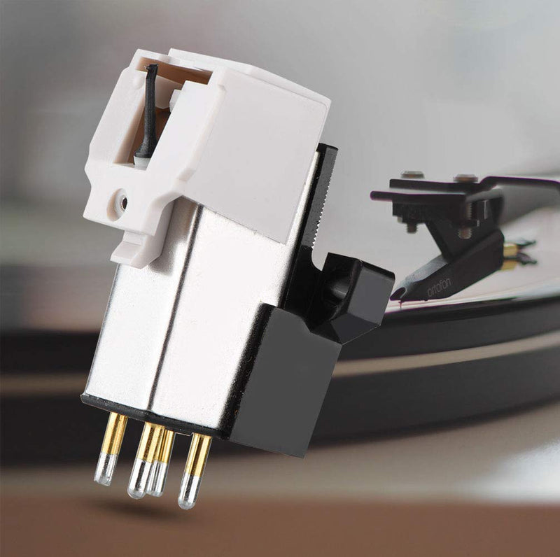 Hakeeta Turntable Cartridge, Phono Cartridge w/Stylus, Mount Phonograph Cartridge for Turntable Record Player, Turntable Cartridge with Elliptical Stylus