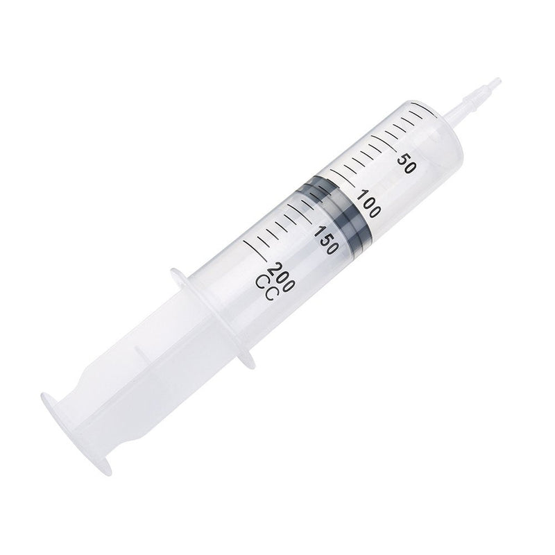 200ml Syringe with Tube and Tip Adapter, Large Plastic Syringe with 27.6-Inch Hose (Inner Diameter 6mm) for Scientific Labs, Watering, Refilling