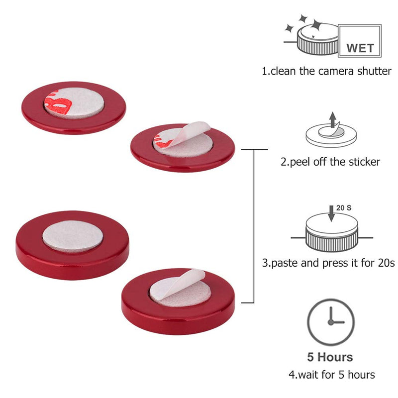 2X Camera Shutter Button Cap for Sony ZV-E10 ZV-1 A7C A6000 A6100 A6300 A6400 A6500 A6600 A5100 A7SIII A7SII A7RII A7II RX100 VII VI V IV III for Canon G7X Mark III II G9X Mark II SX740 SX730 SX720 Dark Red