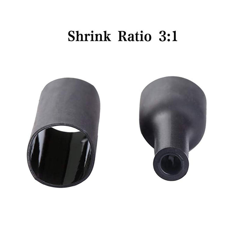 Dual Wall Adhesive Marine Heat Shrink Tubing 3:1 Shrink Ratio Black 4Ft (19.1mm (3/4")) 3/4'' 1