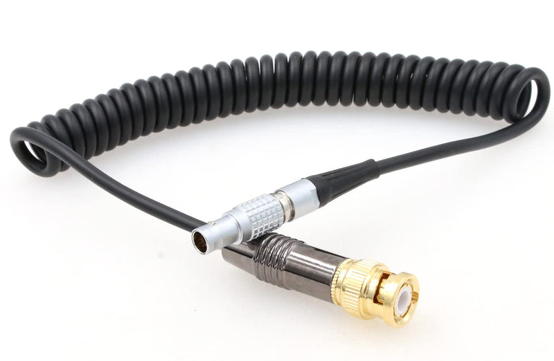 ZBLZGP Timecode Sync Cable| BNC to 5 Pin SMPTE Timecode Cable for ARRI Alexa Mini/XT Camera| Sound Devices ZAXCOM coiled cable