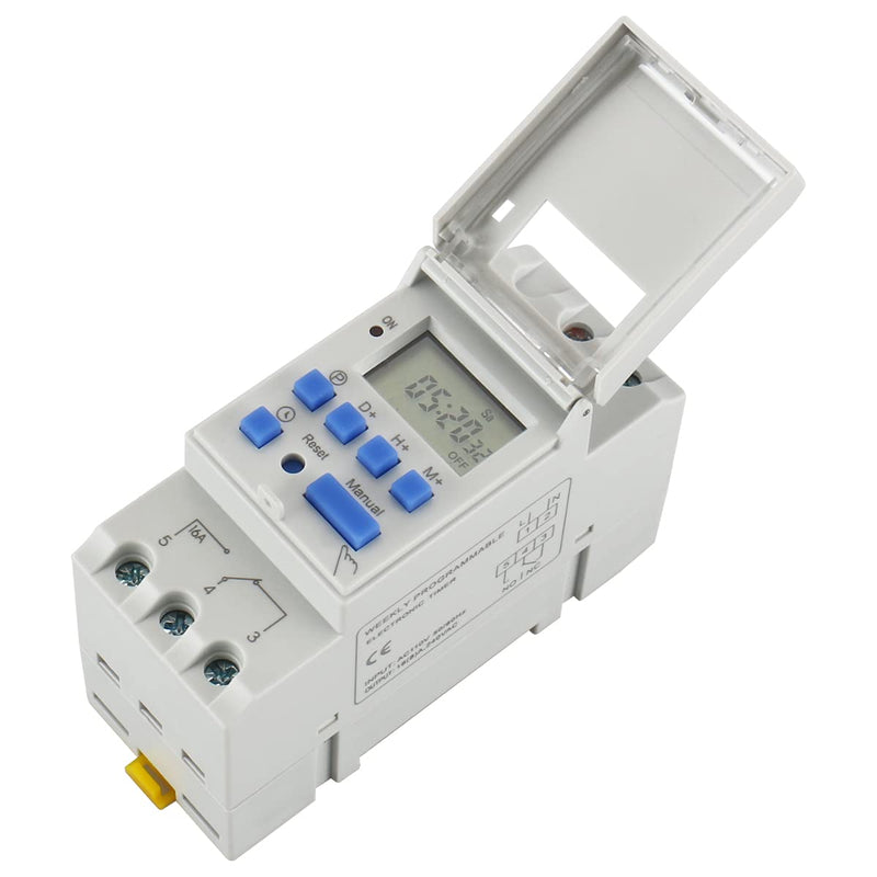 Baomain THC15A AC 110V Digital LCD Power Programmable Timer Time Switch Relay 16A Amp