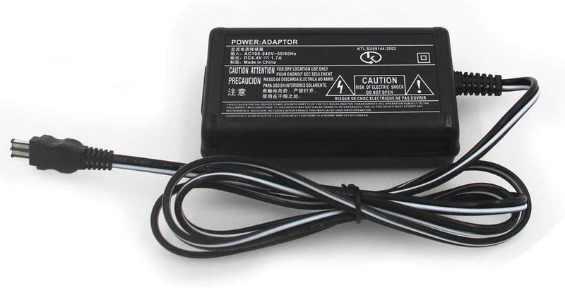 Replacement AC-L100 AC Power Adapter Charger Kit, AC L100 Charger Supply Compatible for Sony AC-L10A AC-L10B AC-L10C AC-L15A/B AC-L100C for Handycam DCR-TRV MVC-FD DSC-S30 DSC-F707 and More Cameras