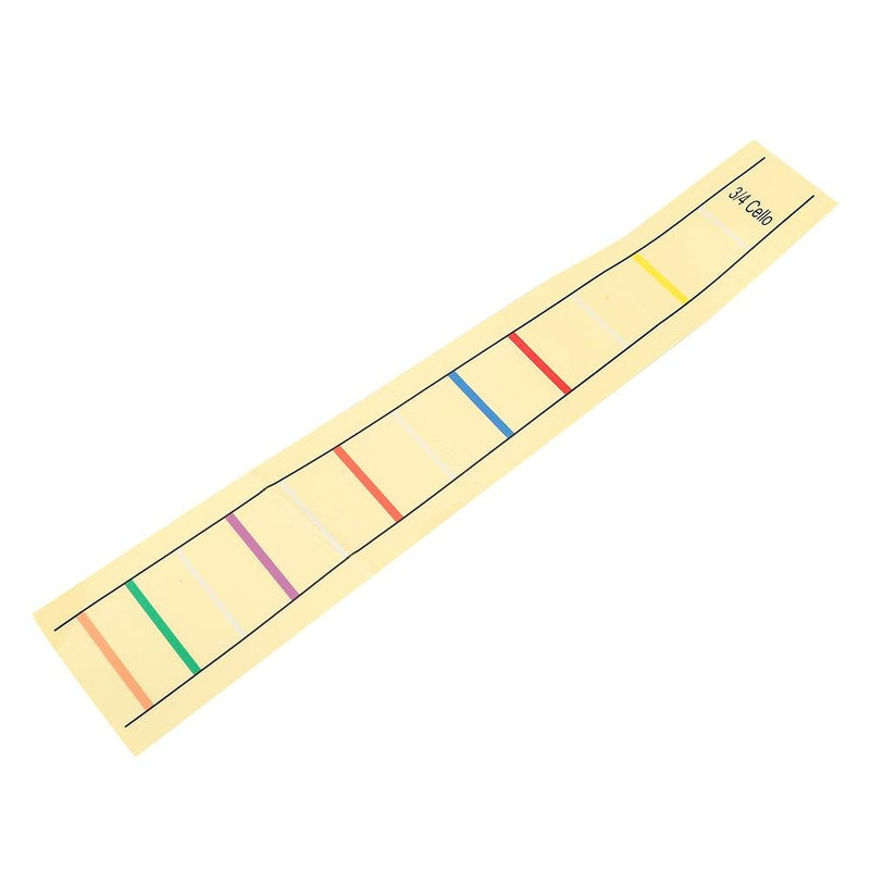Dilwe Cello Finger Position Marker, Cello Practical Fret Board Label Sticker Accessory for Cello Practice Beginners(3/4) 3/4