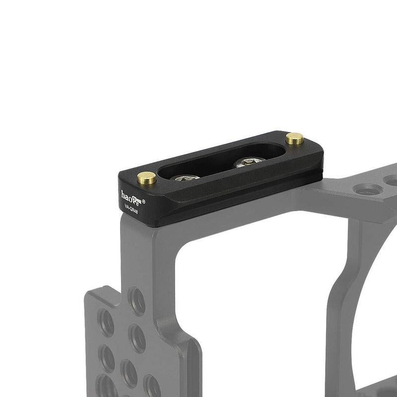 [AUSTRALIA] - Haoge VA-QR48 Quick Release NATO Rail Plate with 1/4'' Screws for Camera Cage Cheese Plate fit NATO-Compatible Handle Clamp Articulating Arms Monitor Mount 48mm NATO Rail 