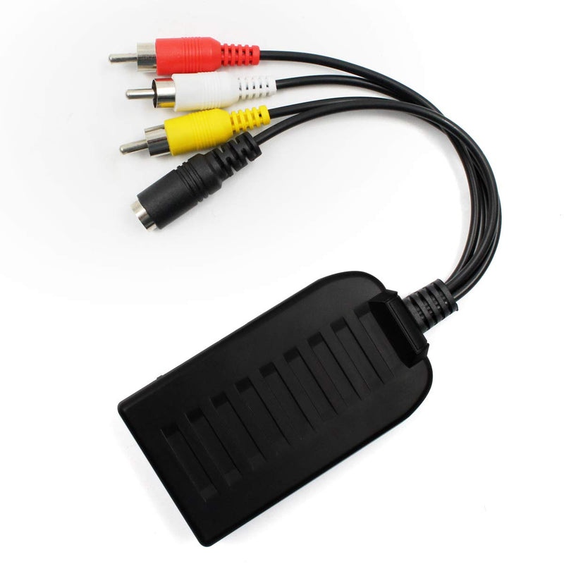 Female AV S Video to Hdmi Video Converter Adapter, Female S Video Input Port,Female AV(CVBS) Input Port,Hdmi Output with Micro Cable for HDTV DVD