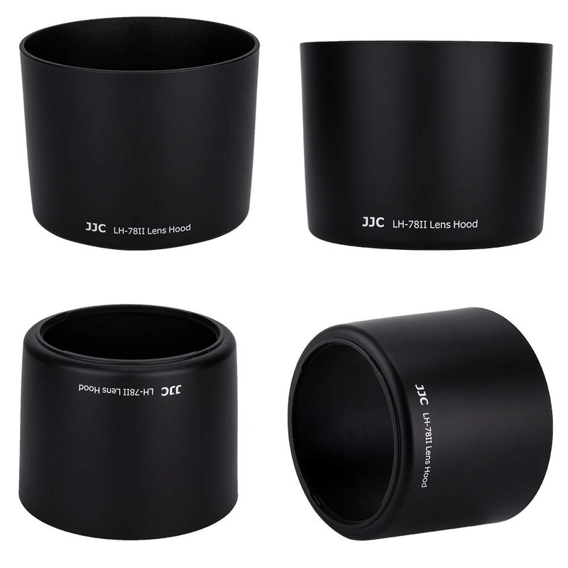 JJC Dedicated Reversible Lens Hood Shade Protector for Canon EF 135mm F2L USM & Canon EF 180mm F3.5L Macro USM Lens Replaces Canon ET-78II ET78II Lens Hood