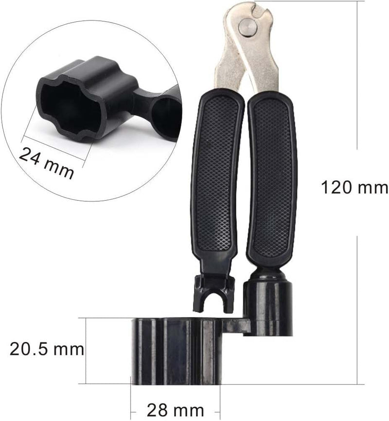 harpfeas Guitar String Winder Cutter and Bridge Pin Puller, 3 In 1 Multifunctional Guitar Maintenance Tool Guitar Accessories